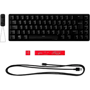 HyperX Alloy Origins 65 – mehāniska spēļu tastatūra – HX Red (NO izkārtojums)