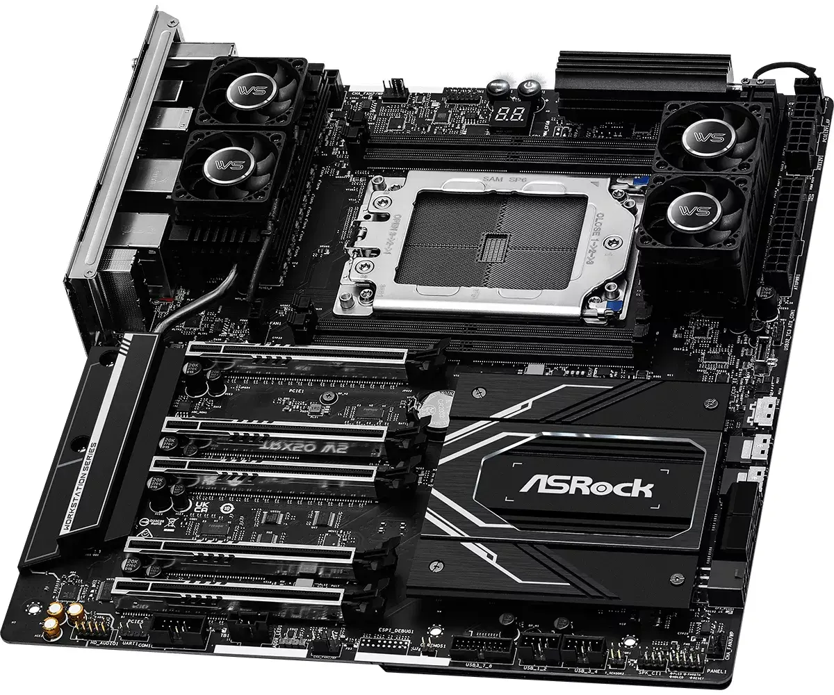 ASRock TRX50 WS mātesplate — Socket sTR5 EATX Photo 3