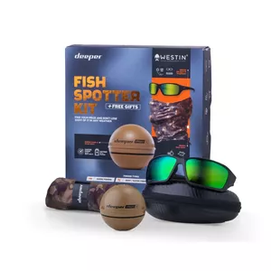 Zvejas sonāra komplekts DEEPER Smart Sonar CHIRP+2, + brilles Westin W6 Sport