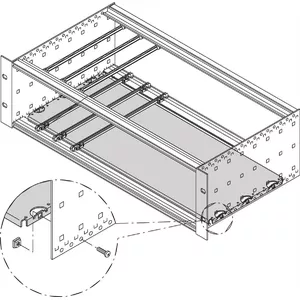 Монтажная плита SCHROFF 160D 84HP для 19" шкафа — модель 34562748