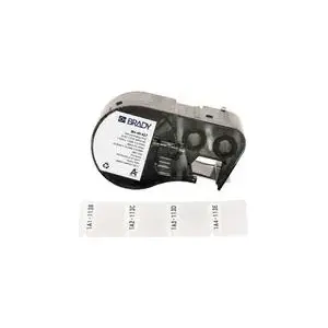 Self-adhesive printer label Brady M4-49-427 Black White Vinyl 2.54cm