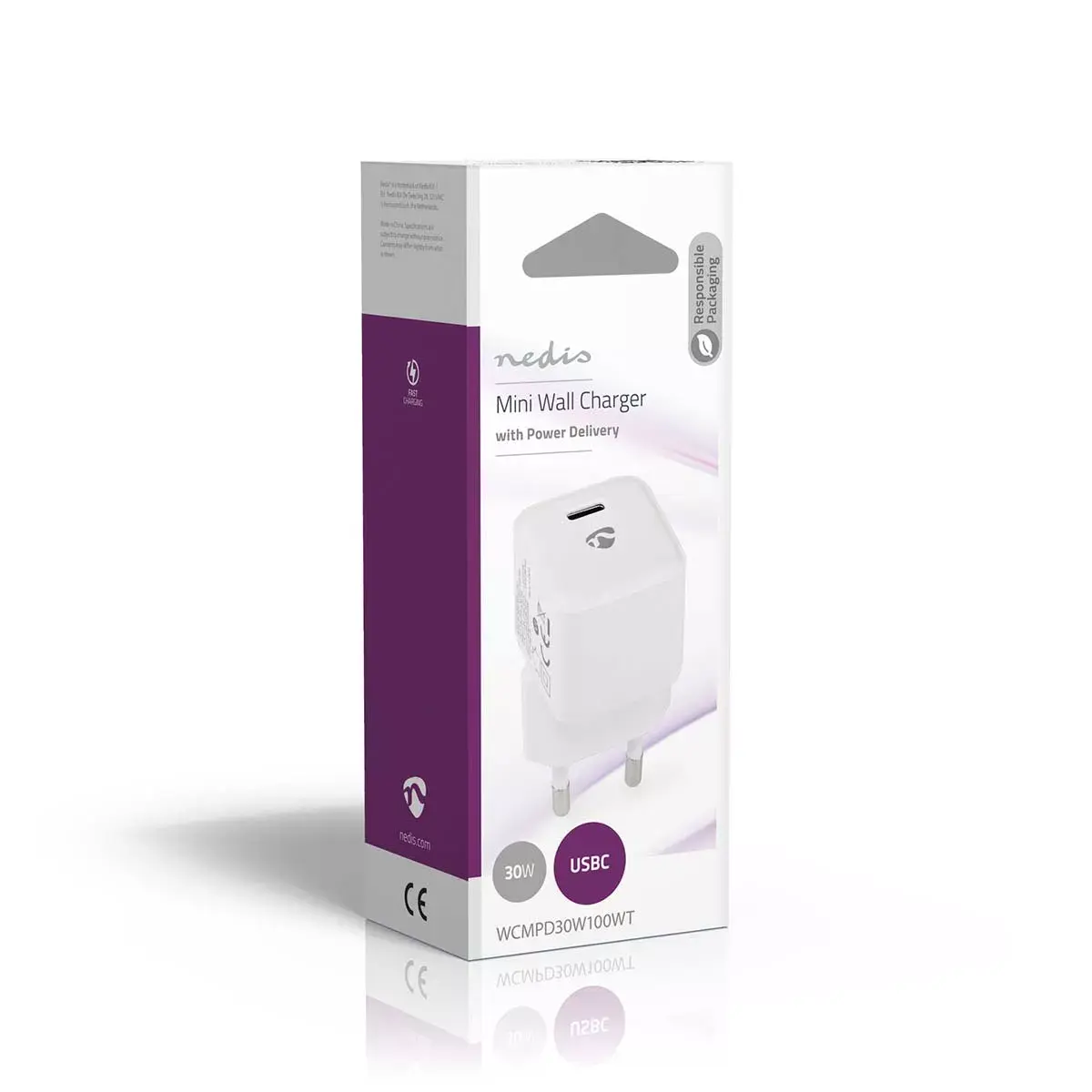 Nedis WCMPD30W100WT mobile charger 5V USB-C Photo 8
