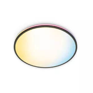 Griestu lampa Wiz Rune Ceiling 21 W, LED, melna metāla, Ø40 cm, augstums 45 mm