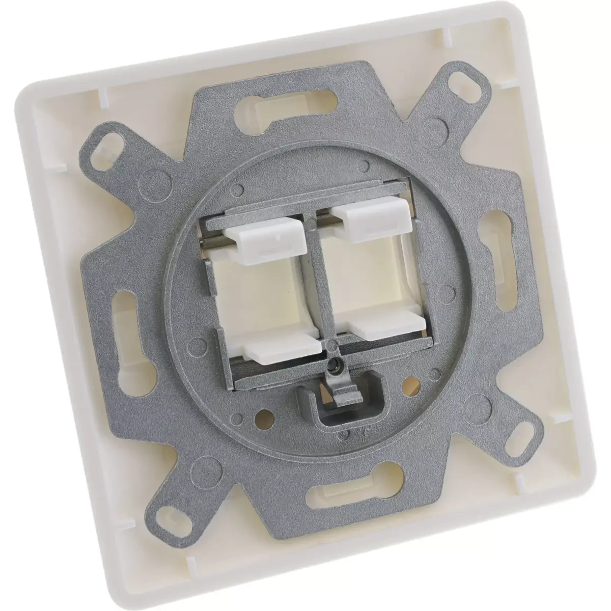InLine Frame set 2x RJ45 Keystone SNAP-In 90° Photo 2
