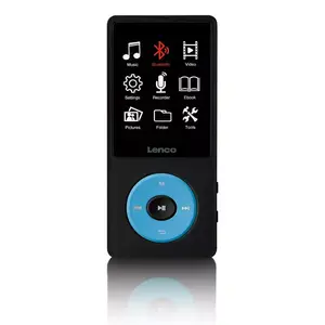 MP3 плеер Lenco Xemio-860BU 8 ГБ Черный Синий LCD 18ч воспроизведения