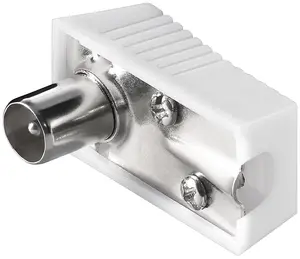Goobay TV/CX-M-RI Coaxial Right-Angle Plug IEC Male with Screw Fixing