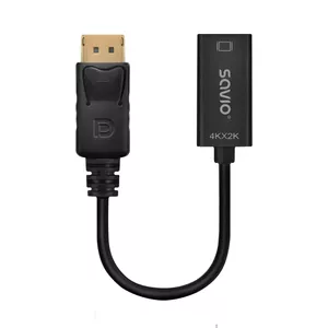 Video cable adapter SAVIO DisplayPort (male) to HDMI (female) 0.2 m AK-62