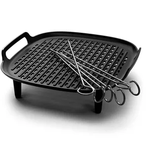 Philips HD9959/00 fryer accessory Grill bottom & skewers Black