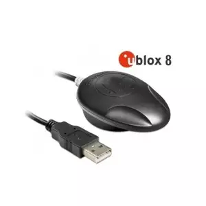 Navilock NL-8002U GPS uztvērējmodulis USB Melns