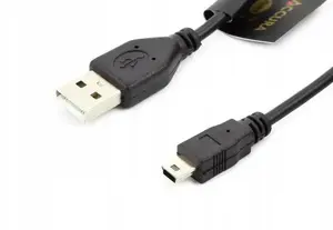 USB cable Accura mini 1.8 m black — Mini USB to USB A, 1.8m length