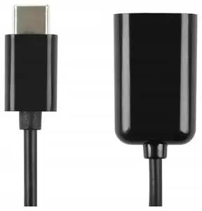 Cable Accura USB-C to USB-A 2.0, male to female, 0.15 m OTG