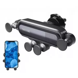 Car air vent holder WOW O4 4-point gravity auto fix Black for smartphones up to 6.5 inches