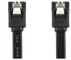 SATA III kabelis Accura 0.3 m melns — SATA III datu kabelis, garums 0.3 m