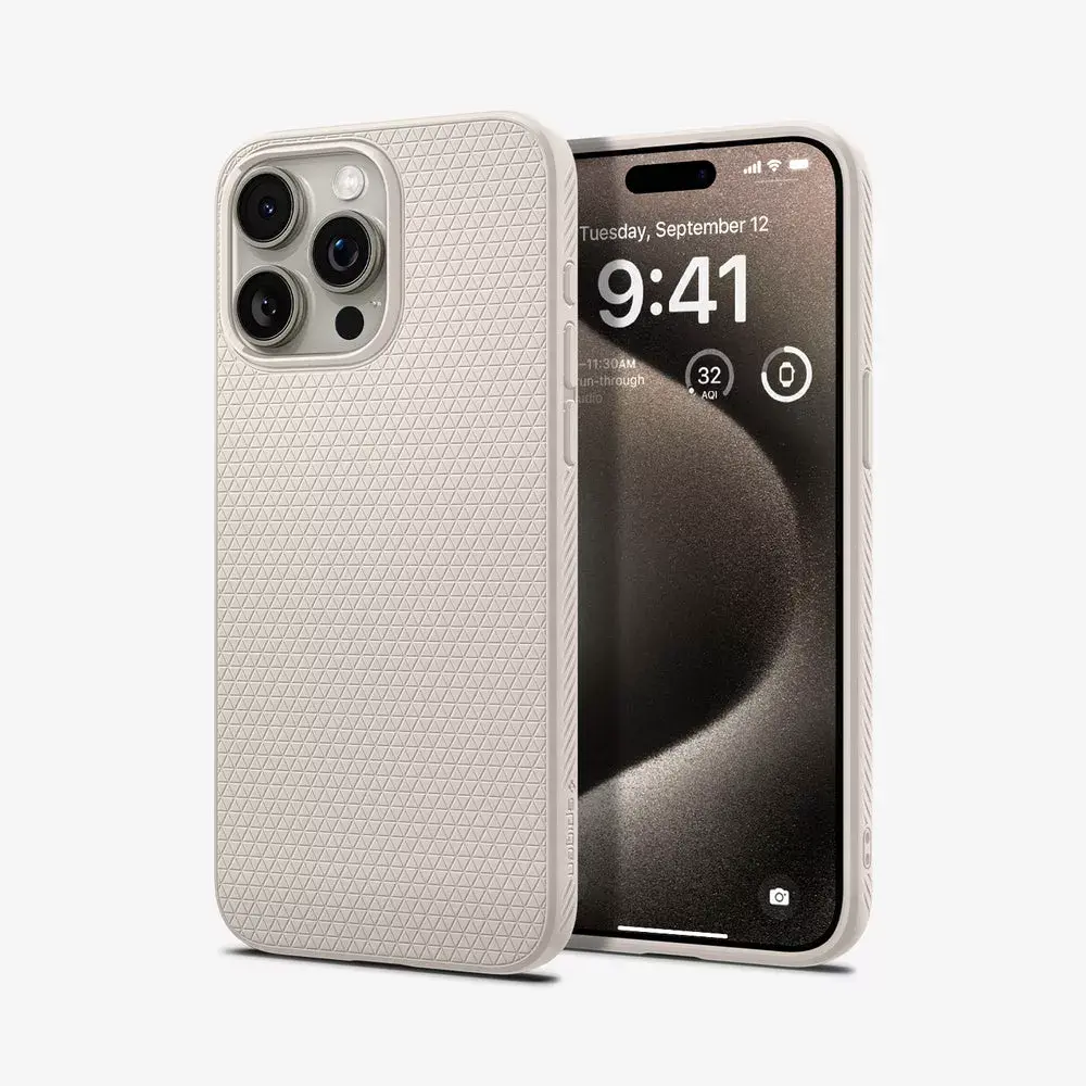 Spigen Liquid Air iPhone 15 Pro vāciņš (Titanium) Photo 2