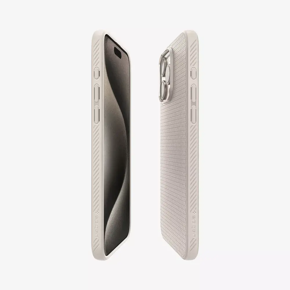 Spigen Liquid Air iPhone 15 Pro vāciņš (Titanium) Photo 3