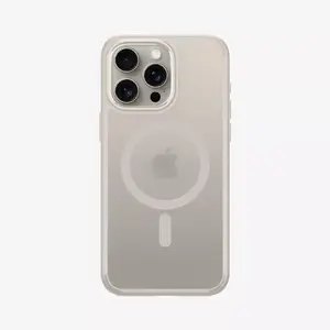 Phone case Spigen Ultra Hybrid (MagFit) for iPhone 15 Pro, TPU+PC, Titanium, fits 6.1"