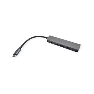 Datora doks VALUE 12.99.1137 Vadu USB 3.2 Gen 1 Type-C Melns Pelēks