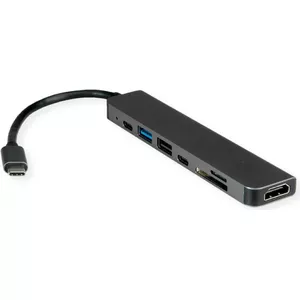 VALUE USB-C Dock HDMI+2x USB A 2.0+3.2G+SD/TF+PD 4K - Digital/Data - Digital/Display/Video (12.99.1136)