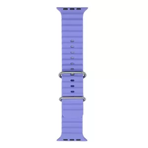 iWear S1 Grooved Soft Silicone 20mm strap for Apple Watch 49mm / 45mm / 44mm / 42mm Lilac