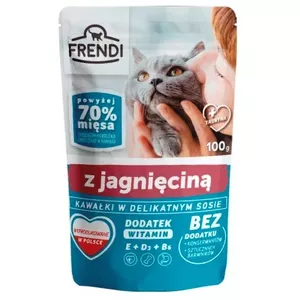 Влажный корм для кошек Frendi Кусочки в соусе с ягнёнком — 100 г