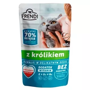 Влажный корм для кошек Frendi Кусочки в соусе с кроликом — 100 г