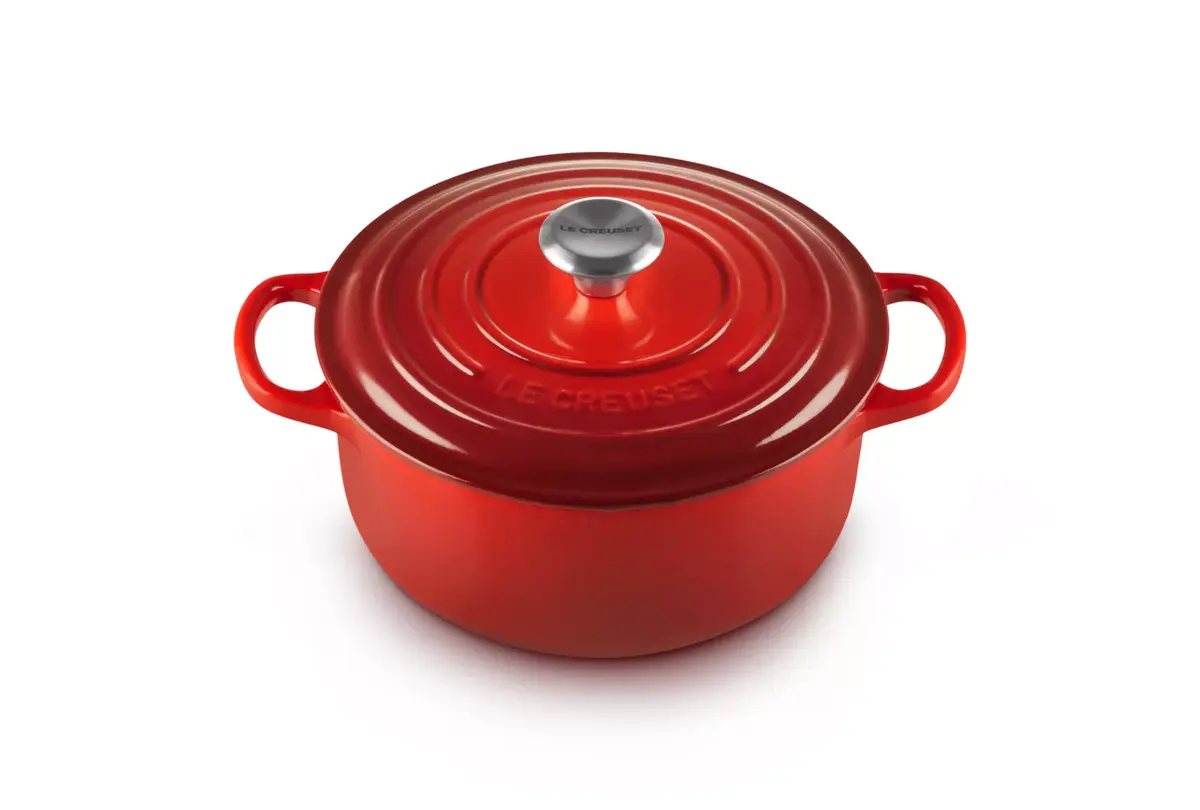 Le Creuset Signature Apaļā Katlā 3.3L Sarkana Photo 2