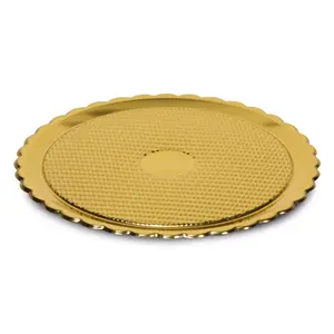Disposable food tray Guardini 15764 Gold Polypropylene 280x280 mm