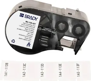 Label for Brady BMP41 / BMP51 / M511 printers — MPN M4-136-427, pre-cut adhesive labels