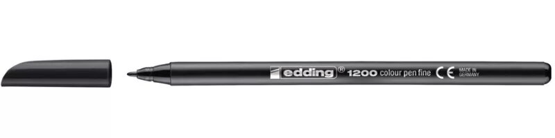 Edding 1200 filca pildspalva Fine Black
