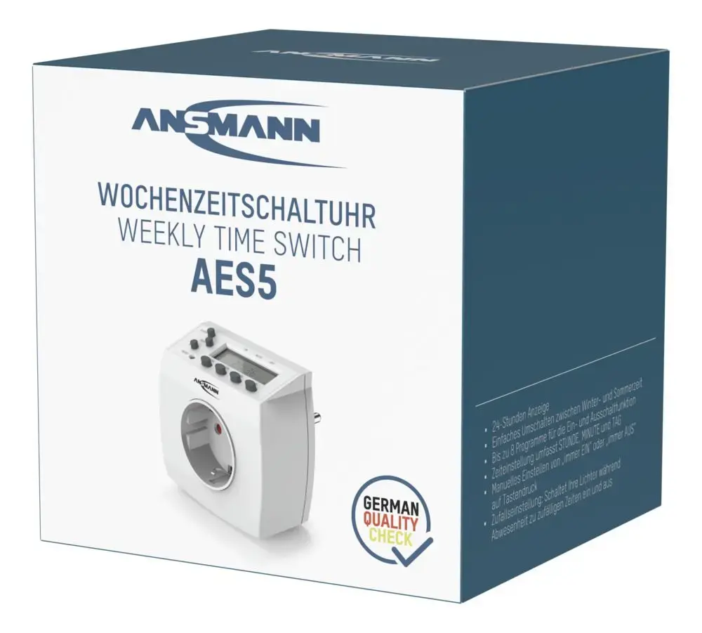 Ansmann AES5 Smart Plug 3680 W Photo 5