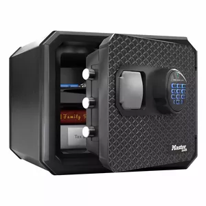 Огне- и влагозащитный сейф MASTERLOCK FPW082FTC — компактный переносной сейф для документов и ценностей