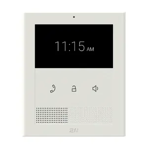 Video intercom indoor unit 2N Clip 10.9 cm (4.3") LCD, 480×272, Touch, White, Gigabit Ethernet, DC/PoE