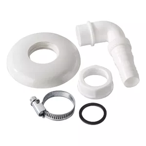 Hose connector Xavax Plastic Black Metallic White