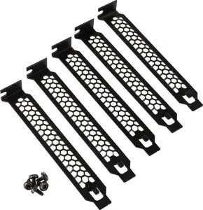 PCI slot covers 5-pack black Kolink KL-PCIE-5 — metal blanking plates for expansion slots
