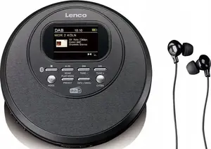 CD player Lenco CD-500BK — portable compact CD player, black
