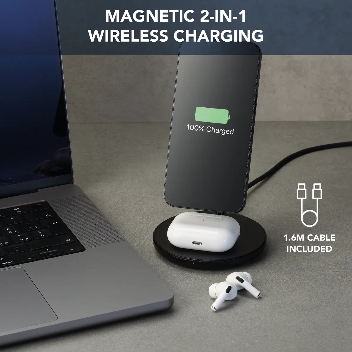 Cellularline Mag Duo Wireless Charger Photo 2