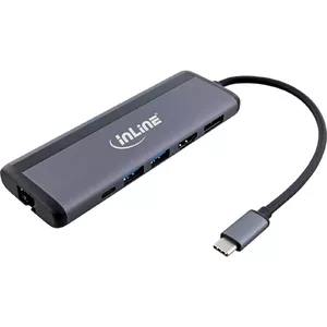 8-in-1 USB-C Multihub InLine HDMI DP USB 3.2 PD 3.0 100W