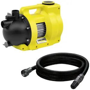 Water pump Karcher BP 6,000 1000W with suction hose set for garden irrigation and water transfer