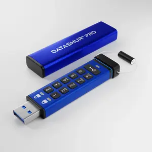 iStorage datAshur PRO 256 GB droša zibatmiņa USB 3.2 Gen 1 AES-XTS 256 bitu aparatūras šifrēšana PIN aizsardzība