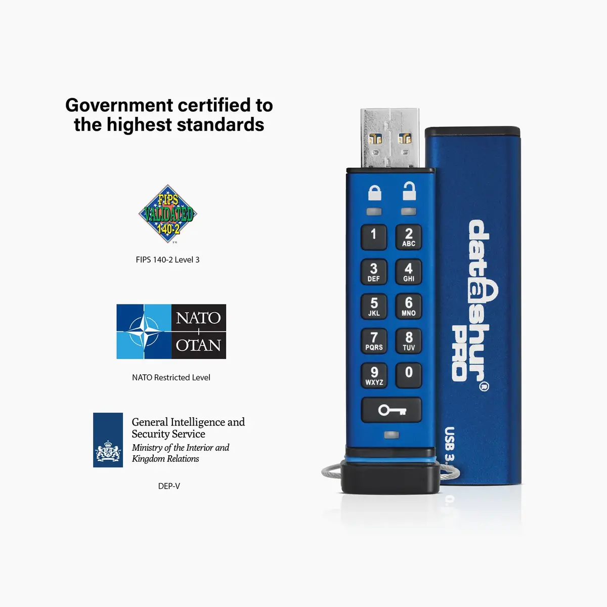 iStorage datAshur PRO 256 GB droša zibatmiņa Photo 5