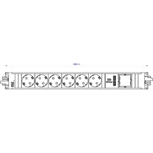 Memory Module Bachmann STEP ALU 6x Schutzkontakt 1x USB-Charger 1xABD 906.0846