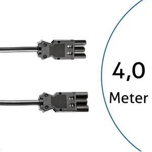 Power cable Bachmann 375.0551 GST18–GST18 H05VV‑F 3G1.5, 4 m, black