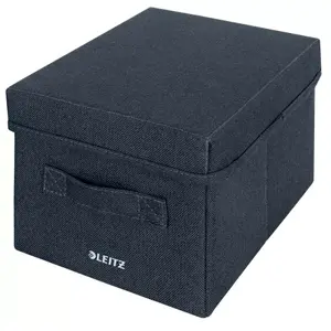Storage box Leitz Rectangular Fabric Blue 285mm 190mm 160mm