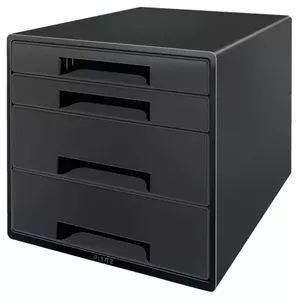 File storage box Leitz CUBE Polystyrol Black A4+