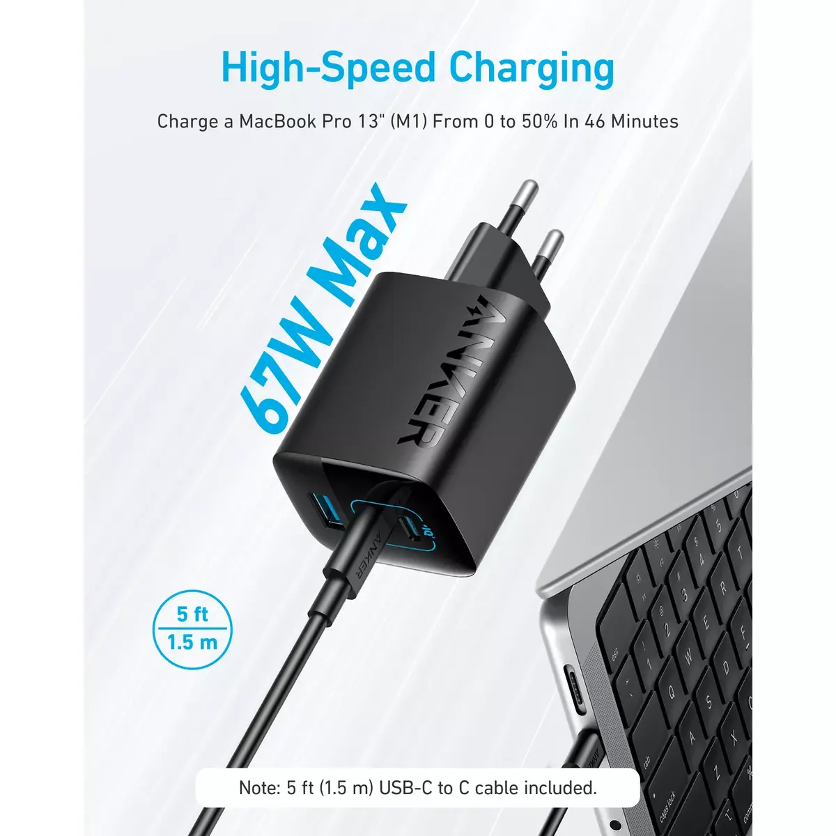 Charger Anker 336 67W Photo 2