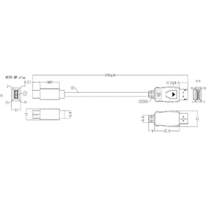 Mini DisplayPort to HDMI cable Bachmann 1.5 m — 4K 60Hz