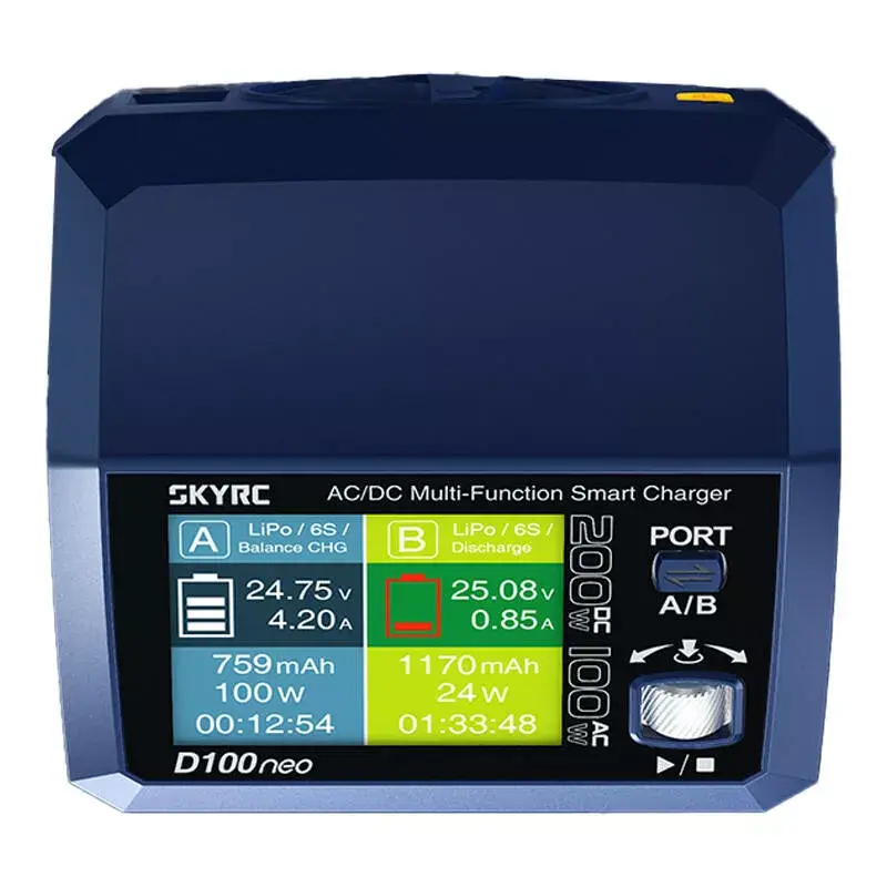 Зарядное SKYRC D100neo 100W двухканальное Photo 2