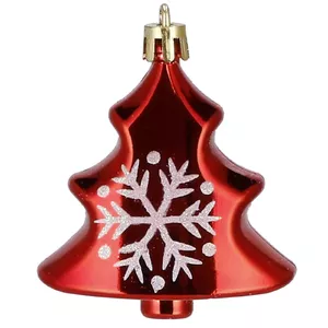 Ziemassvētku bumbu komplekts Springos CA0160, 8 cm, 6 gabali