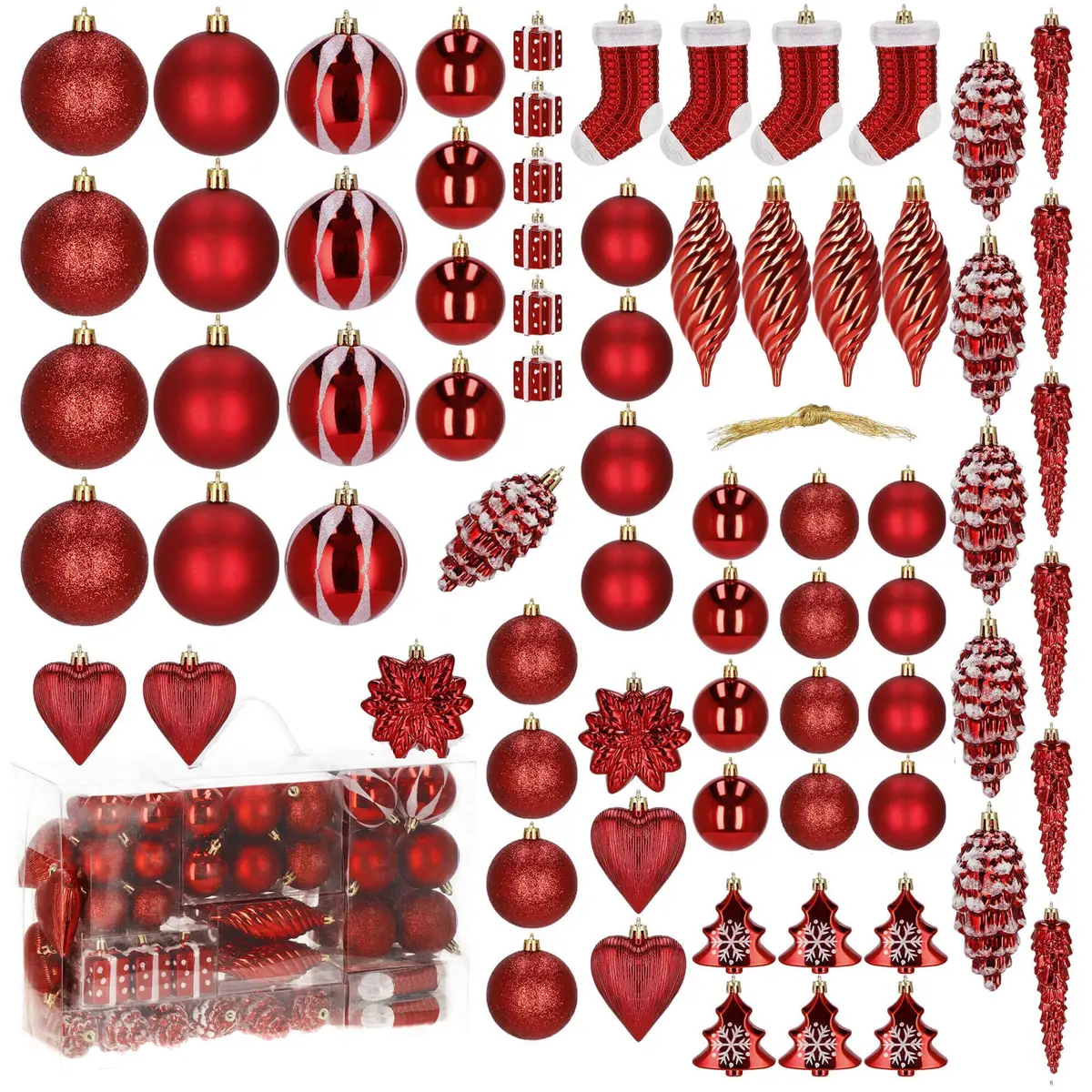 Ziemassvētku bumbu komplekts Springos CA0160, 8