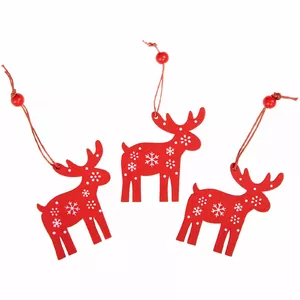 Springos CA0654 Decorative Wooden Ornaments, Set of 3